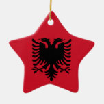 Albanese Vlag op de Ceramische Tegenhanger van de  Ornament