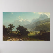 Albert Bierstadt - luzerne de lac Posters