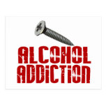 Alcoolisme de vis carte postale