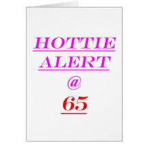 Alerte de 65 Hottie Cartes
