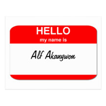 Alf Akanywon Carte Postale