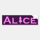 Alice dans le rose du pays des merveilles adhésifs pour voiture