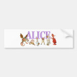 Alice door het het Kijken Glas Bumpersticker