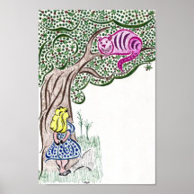 Alice en de Kat van Cheshire Posters