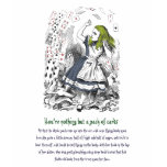 Alice et la plate-forme du T-shirt de cartes
