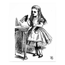 Alice in Sprookjesland drink me Groot Canvas posters