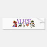 Alice in Sprookjesland en Vrienden Bumpersticker