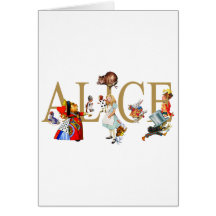 ALICE IN SPROOKJESLAND EN VRIENDEN WENSKAARTEN
