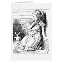 Alice in Sprookjesland na Wit Konijn kaarten