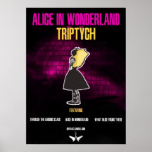 "Alice in Sprookjesland: Poster van de triptiek he