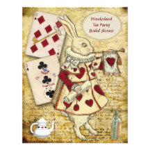 Alice vintage dans la douche nuptiale de lapin du  invitations personnalisables