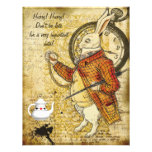 Alice vintage dans la douche nuptiale de lapin du  invitations personnalisées
