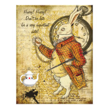 Alice vintage dans la douche nuptiale de lapin du  invitations personnalisées