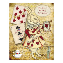 Alice vintage dans le baby shower de lapin du pays invitation personnalisable