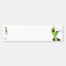 Alien exposé volant la sucrerie autocollant pour voiture