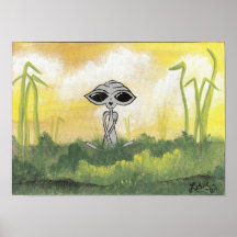 ALIEN PAISIBLE D'ÉTÉ POSTERS