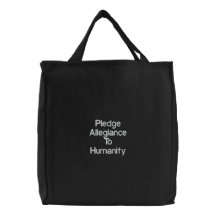 Allégeance d'engagement au sac brodé par humanité