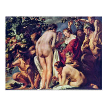 Allégorie de l'abondance par Jordaens Jacob Cartes Postales