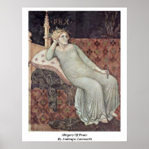 Allégorie de paix par Ambrogio Lorenzetti Posters