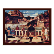 Allégorie de purgatoire par Bellini Giovanni Cartes Postales