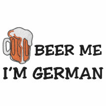 Allemand drôle "je suis bière allemande je" brodé polo