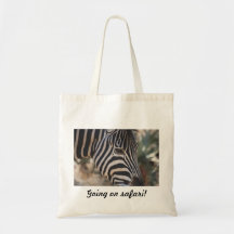 Aller sur le zèbre fourre-tout de safari sacs