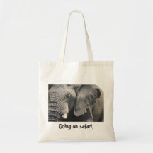 Aller sur l'éléphant Fourre-tout de safari Sac