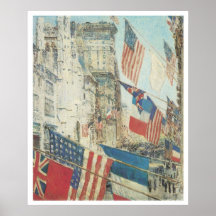Alliés jour, mai 1917, Childe Hassam Posters