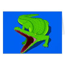alligator cartes de vœux