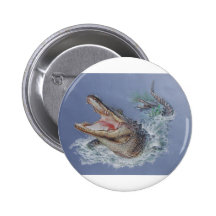 Alligator de la Floride Pin's Avec Agrafe