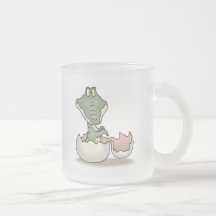 alligator mignon de bébé de hachure mugs à café