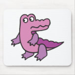 alligator pourpre mignon tapis de souris