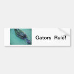 Alligator sur des cartes, adhésifs pour pare-chocs adhésif pour voiture