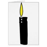 allumeur avec l'icône de flamme carte de vœux
