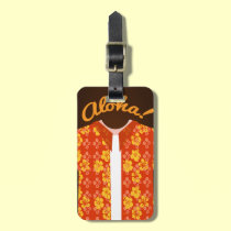Aloha étiquette de touriste de chemise étiquettes à bagages