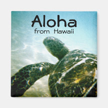 Aloha tortue de mer d'Hawaï Magnets Pour Réfrigérateur
