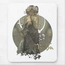 Alphonse Mucha - Morning star Mousepad Muismat