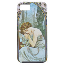 Alphonse Mucha. Repos De La Nuit/assoupissement no Coques iPhone 5 Case-Mate