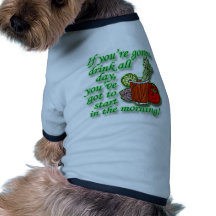 Als u de hele dag groen gaat drink huisdieren shirt