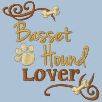Amant de Basset Hound chemises brodées