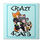Amant de chat CeramicTile/trépied Carreaux En Céramique