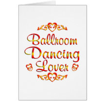 Amant de danse de salon cartes