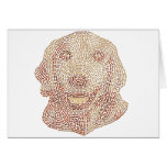 Amant de golden retriever carte de vœux
