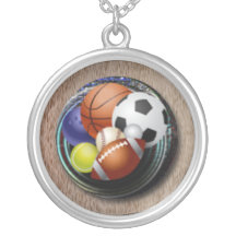 Amant de sports collier personnalisé