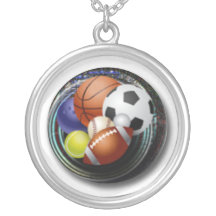 Amant de sports pendentif
