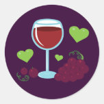 Amateur de vin autocollants