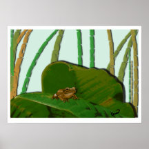 Ambiente d'en su de Coquí naturel/habitat naturel  Posters