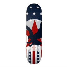Américain patriote d'Eagle chauve de bannière étoi Skateboards Personnalisés
