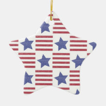 Americana plattelander kerst ornamenten