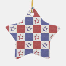 Americana plattelander kerstboom ornamenten